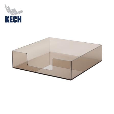 ถาดอะคริลิก KECH 23X23 ซม. สีชาใส_0