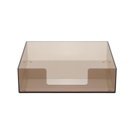 ถาดอะคริลิก KECH 23X23 ซม. สีชาใส_1