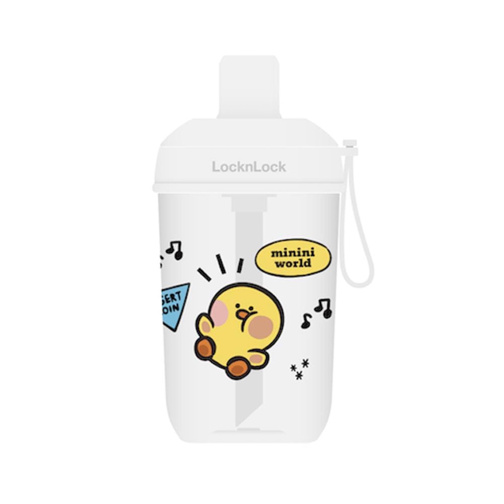 แก้วชานมไข่มุก LOCKNLOCK MILK TEA LINE FRIEND 520 มล. สีขาว