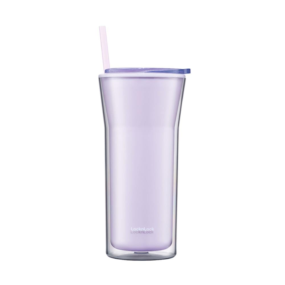 แก้วน้ำ DOUBLE WALL LOCKNLOCK COLD CUP 0.77 ลิตร สีม่วง