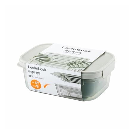 ชุดกล่องอาหาร LOCKNLOCK CHAK CHAK 4.4 ลิตร(1 ชิ้น)+920 มล.(2 ชิ้น) สีมิ้นต์_1