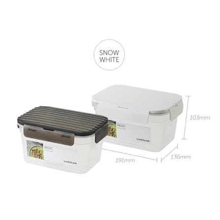 กล่องอาหาร LOCKNLOCK WAVE CONTAINER 1.4 ลิตร สีขาว_4