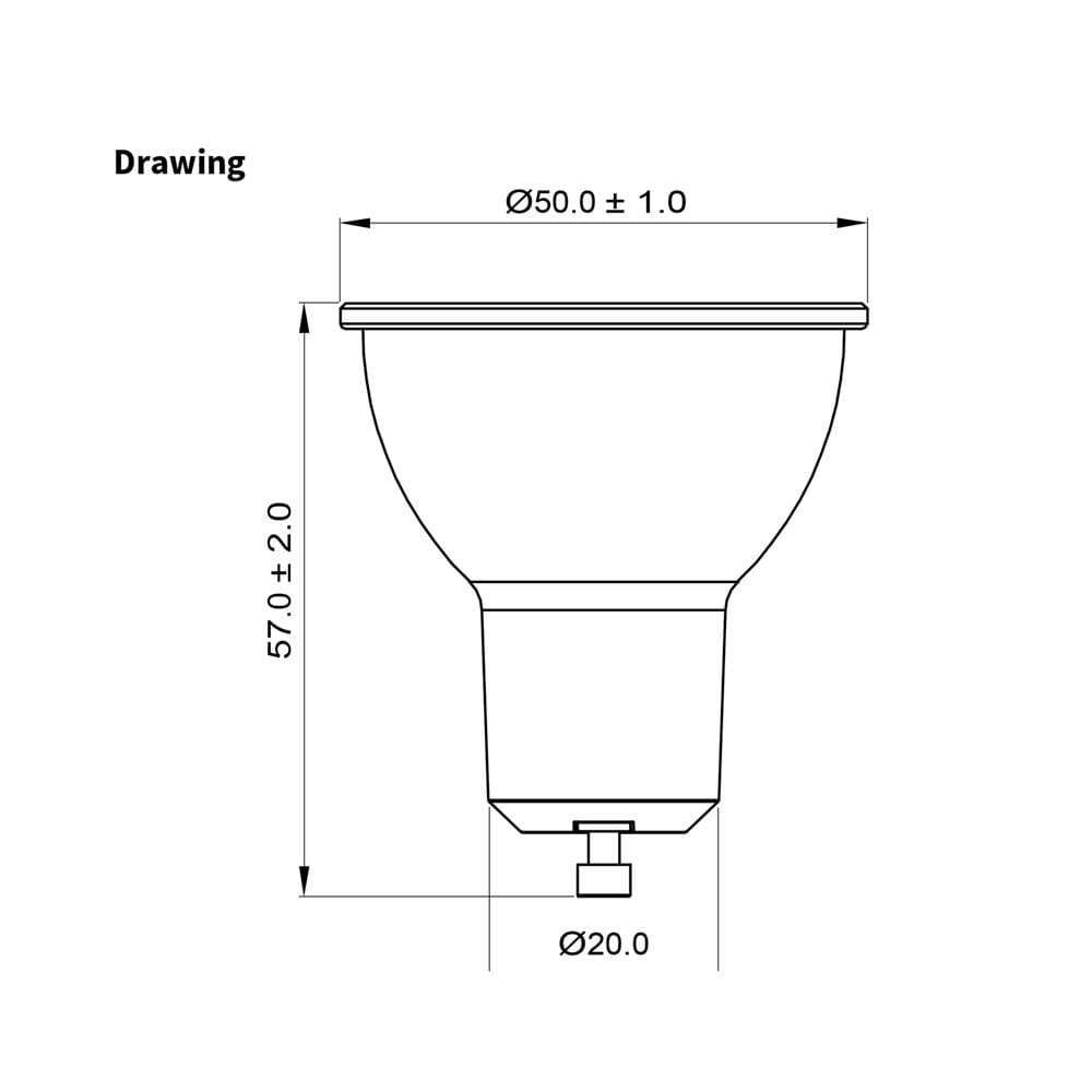 หลอด LED TOSHIBA MR16/PAR 7.5 วัตต์ COOL WHITE GU10
