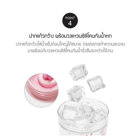 แก้วน้ำ LOCKNLOCK DOUBLE WALL BUCKET COLD 580 มล. สีชมพู_9