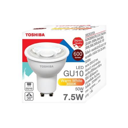 หลอด LED TOSHIBA MR16/PAR 7.5 วัตต์ WARM WHITE GU10_2