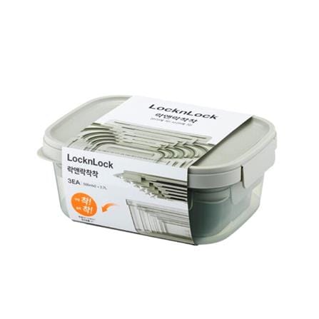 ชุดกล่องอาหาร LOCKNLOCK CHAK CHAK 2.7 ลิตร(1 ชิ้น)+500 มล.(2 ชิ้น) สีมิ้นต์_1