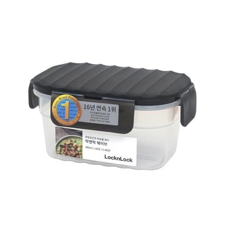 กล่องอาหาร LOCKNLOCK WAVE CONTAINER 0.38 ลิตร สีเทา_0