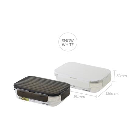 กล่องอาหาร LOCKNLOCK WAVE CONTAINER 0.67 ลิตร สีขาว_3
