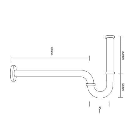 ท่อน้ำทิ้งอ่างล้างหน้าพีแทรป RASLAND RA T923-304 40 ซม._5