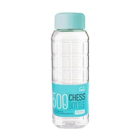 ขวดน้ำพลาสติก PET LOCKNLOCK CHESS 0.5 ลิตร สีฟ้า/ใส_0