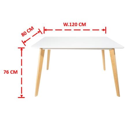 โต๊ะอเนกประสงค์ FURINTREND TALE TABLE 2 120 ซม. สีขาว_1