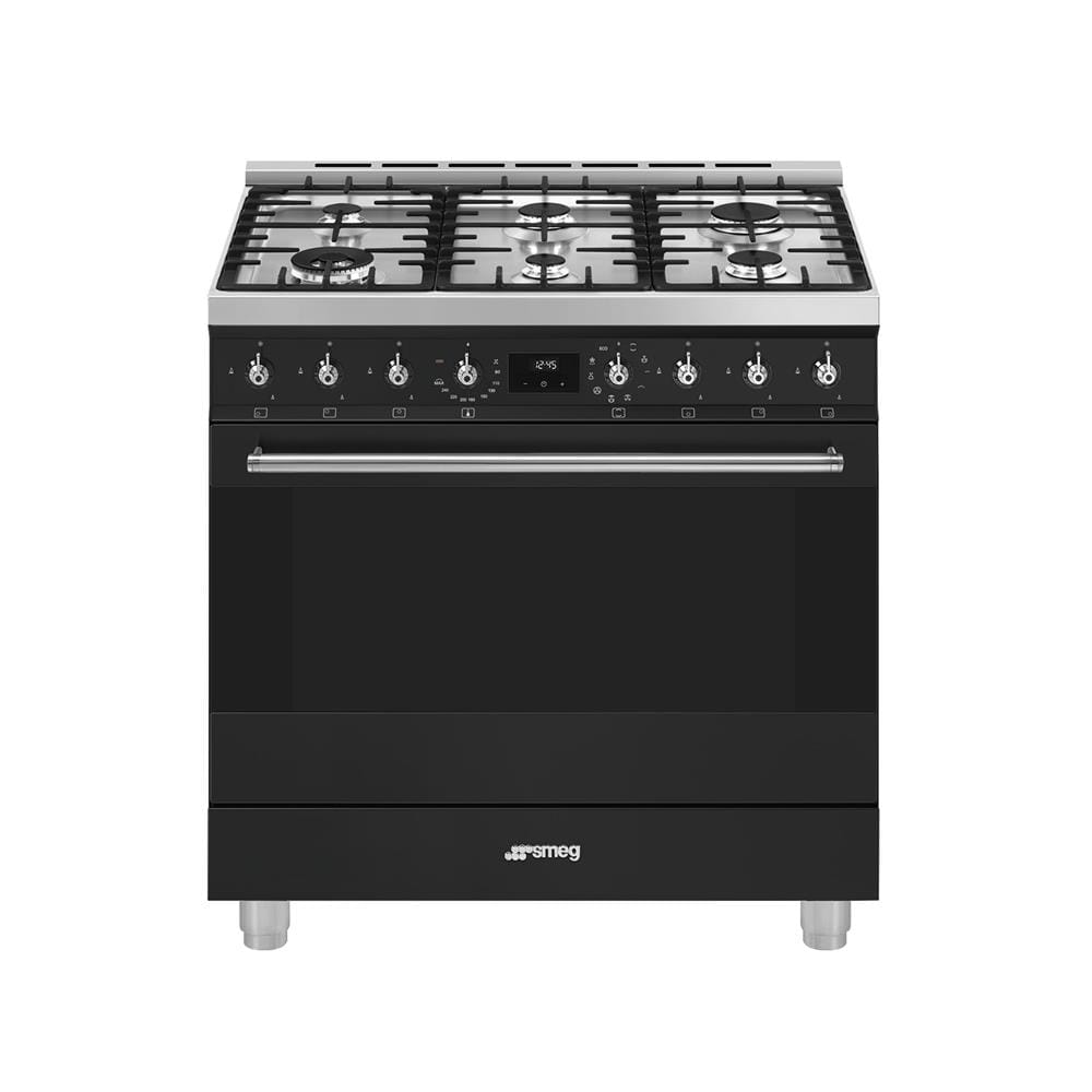 เตาปรุงอาหารแก๊ส SMEG C9GMMB2 สีดำ