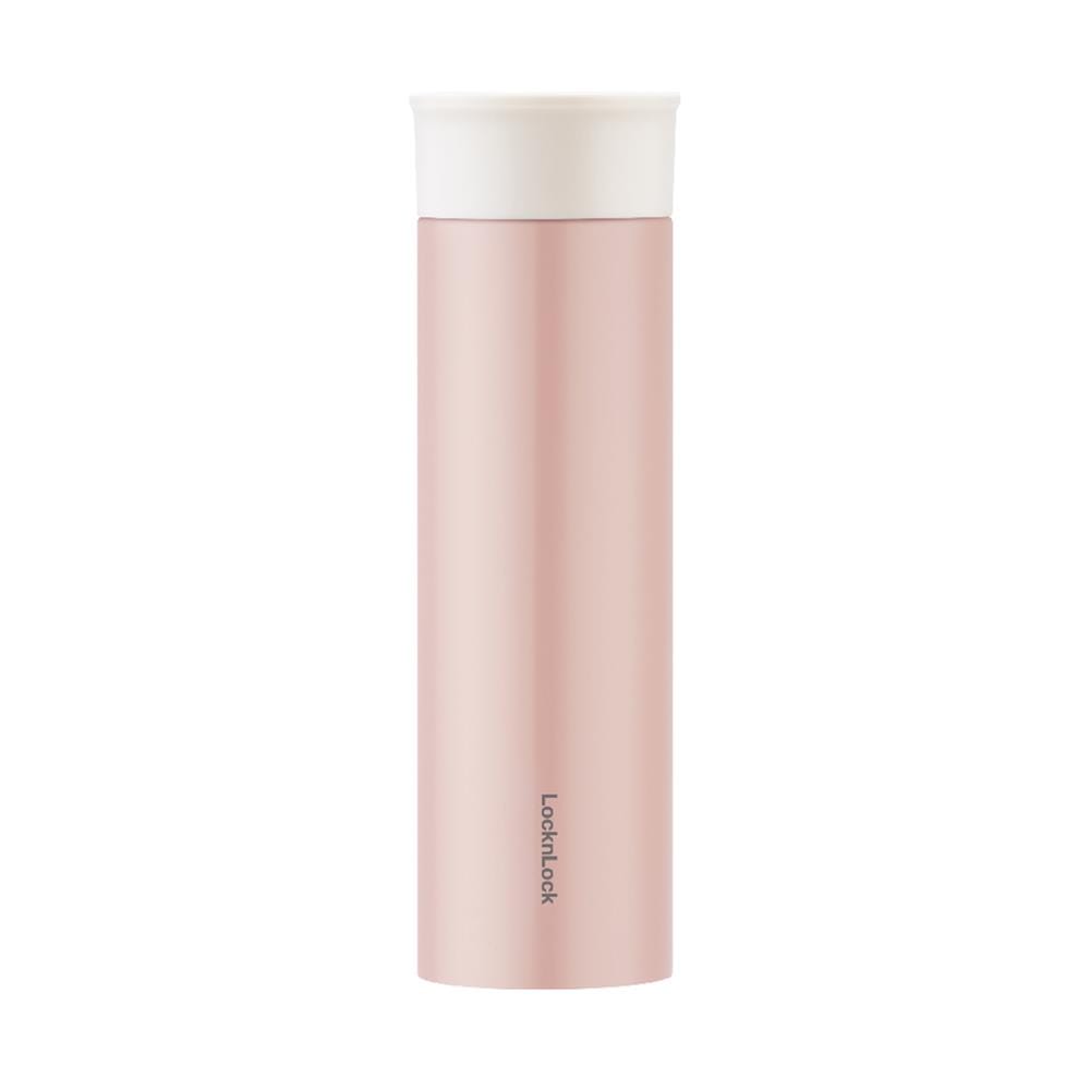กระบอกน้ำสุญญากาศ LOCKNLOCK MOUSSE TUMBLER LHC4261PIK 400 มล. สีชมพู