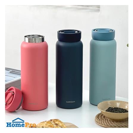 กระติกสุญญากาศ LOCKNLOCK JUMBO TUMBLER LHC4300 0.9 ลิตร สีแดง_4