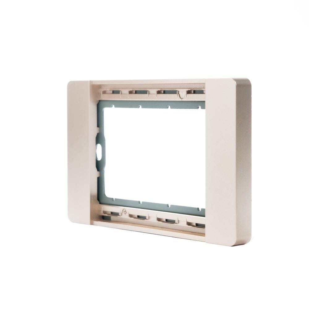 หน้ากาก 2 ช่อง SIMON 52S-F2-G7 สีทอง