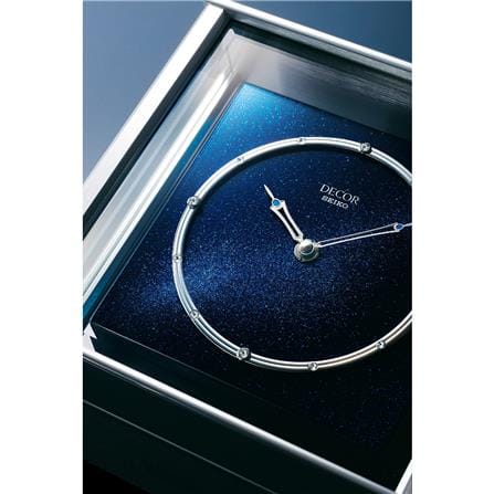 นาฬิกาตั้งโต๊ะ SEIKO CLOCKS AZ758L 8.7X9.5 นิ้ว สีน้ำเงิน_2