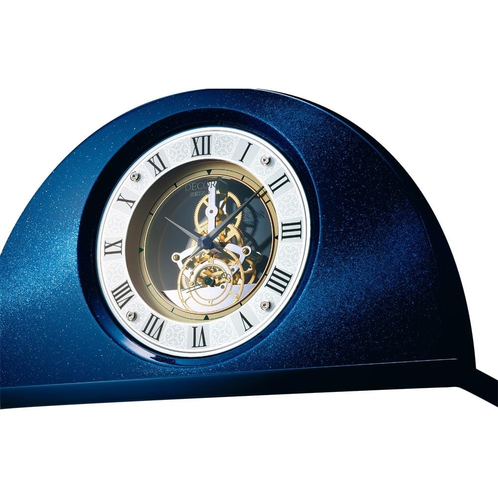 นาฬิกาตั้งโต๊ะ SEIKO CLOCKS AZ757L 7.7X12.9 นิ้ว สีน้ำเงิน