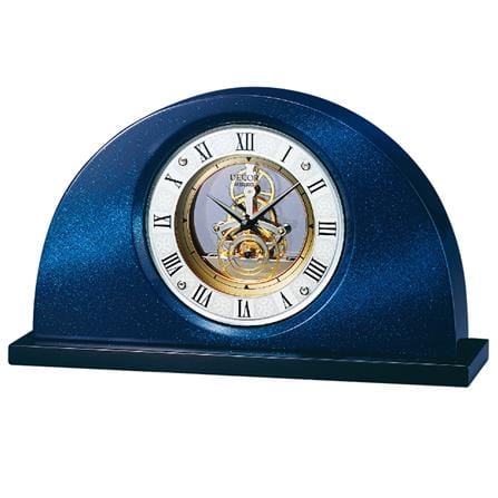 นาฬิกาตั้งโต๊ะ SEIKO CLOCKS AZ757L 7.7X12.9 นิ้ว สีน้ำเงิน_0