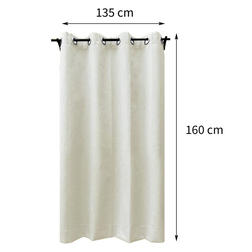 ผ้าม่าน EYELET HOME LIVING STYLE PALE UV 135X160 ซม. สีเบจ