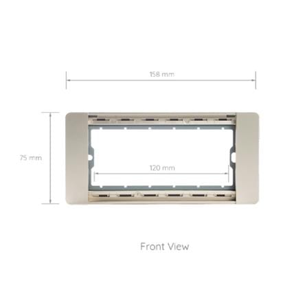 หน้ากาก 3 ช่อง SIMON 52S-F3-G7 สีทอง_2