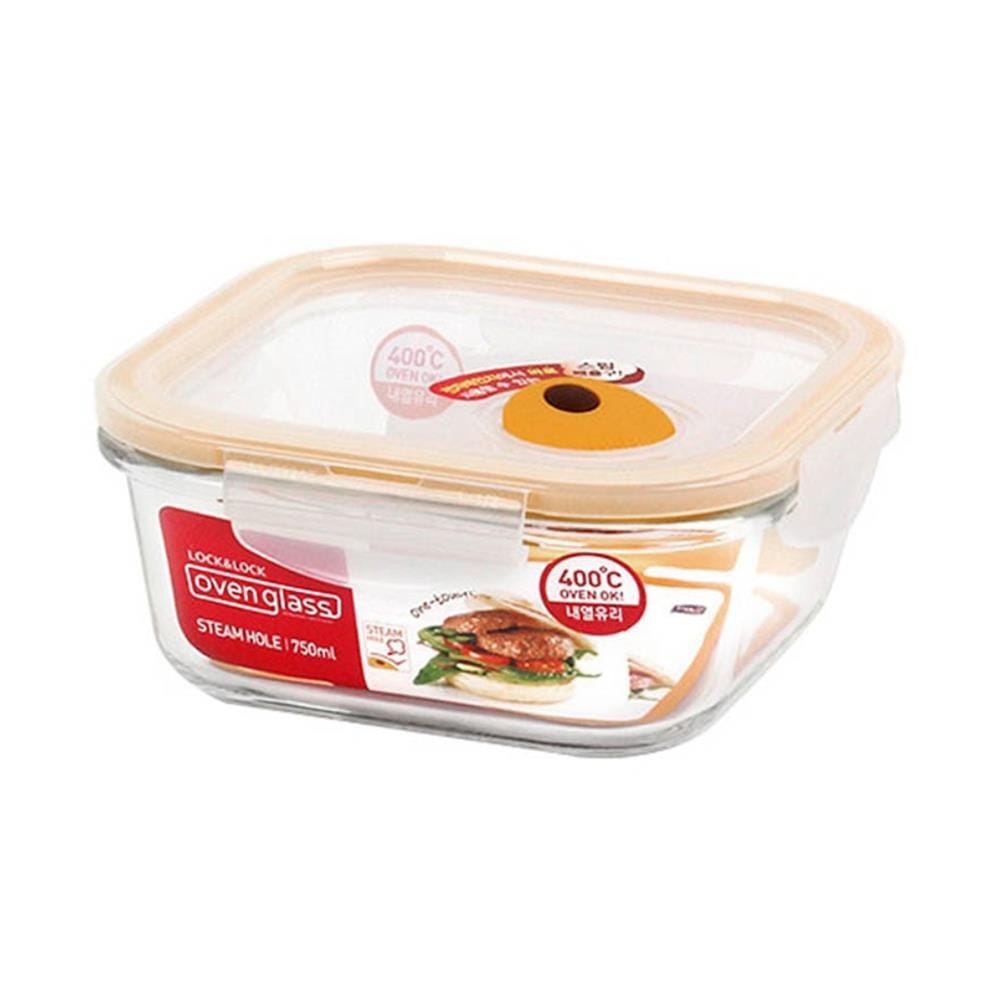 กล่องอาหาร LOCKNLOCK EURO 0.75 ลิตร สีใส