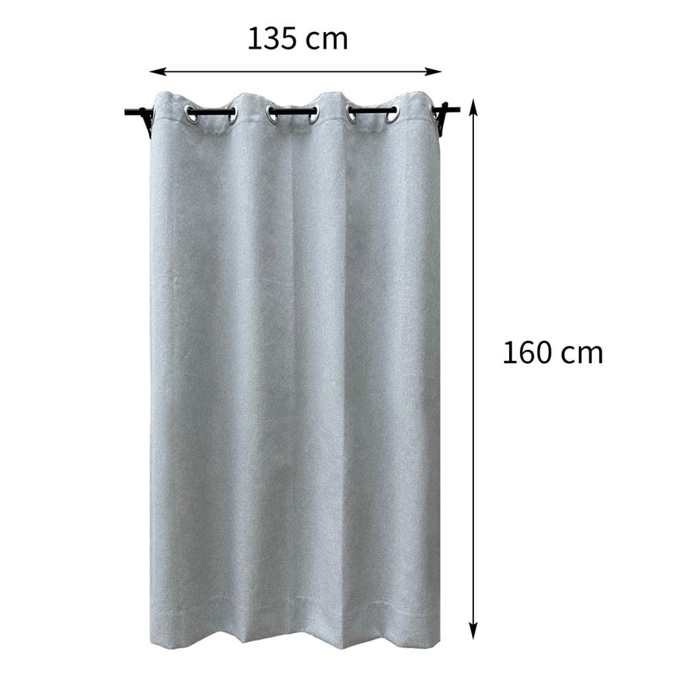 ผ้าม่าน EYELET HOME LIVING STYLE PALE UV 135X160 ซม. สีเทาอ่อน