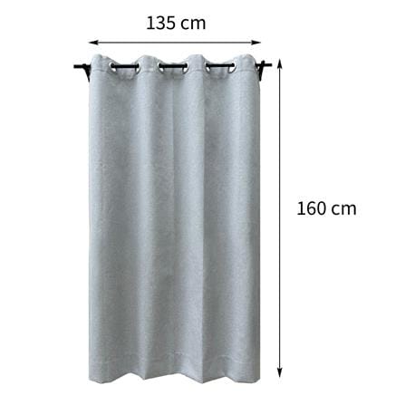 ผ้าม่าน EYELET HOME LIVING STYLE PALE UV 135X160 ซม. สีเทาอ่อน_6