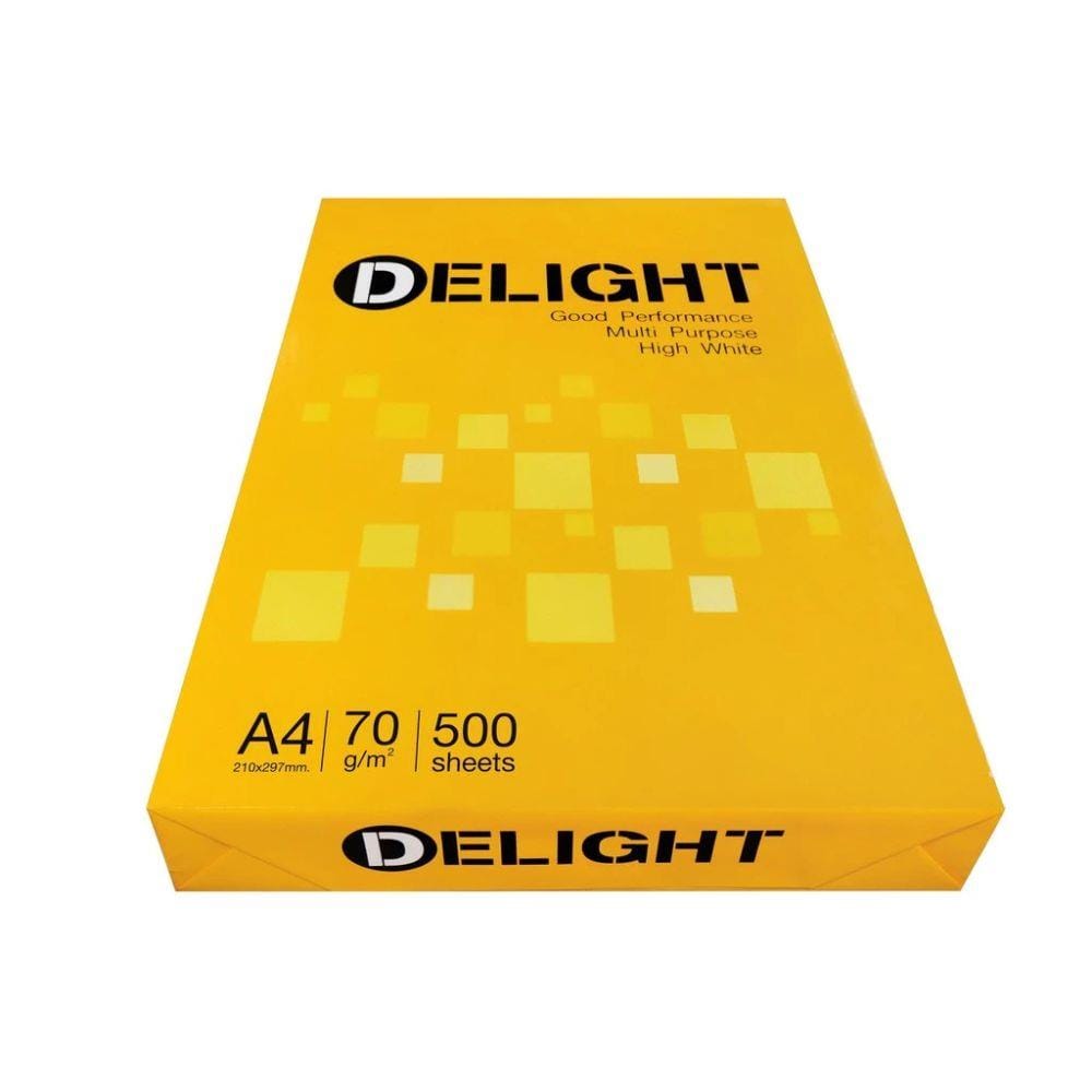กระดาษถ่ายเอกสาร IDEA BY SCGP DELIGHT 70 แกรม A4 5 รีม ต่อ แพ็ก