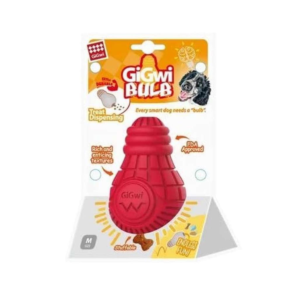ของเล่นสุนัข GIGWI BULB ไซซ์ M สีแดง