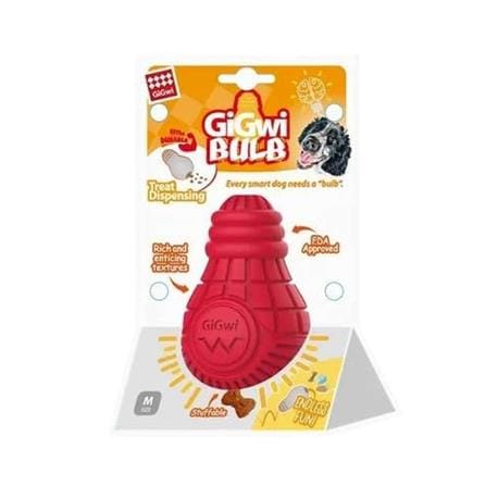 ของเล่นสุนัข GIGWI BULB ไซซ์ M สีแดง_0