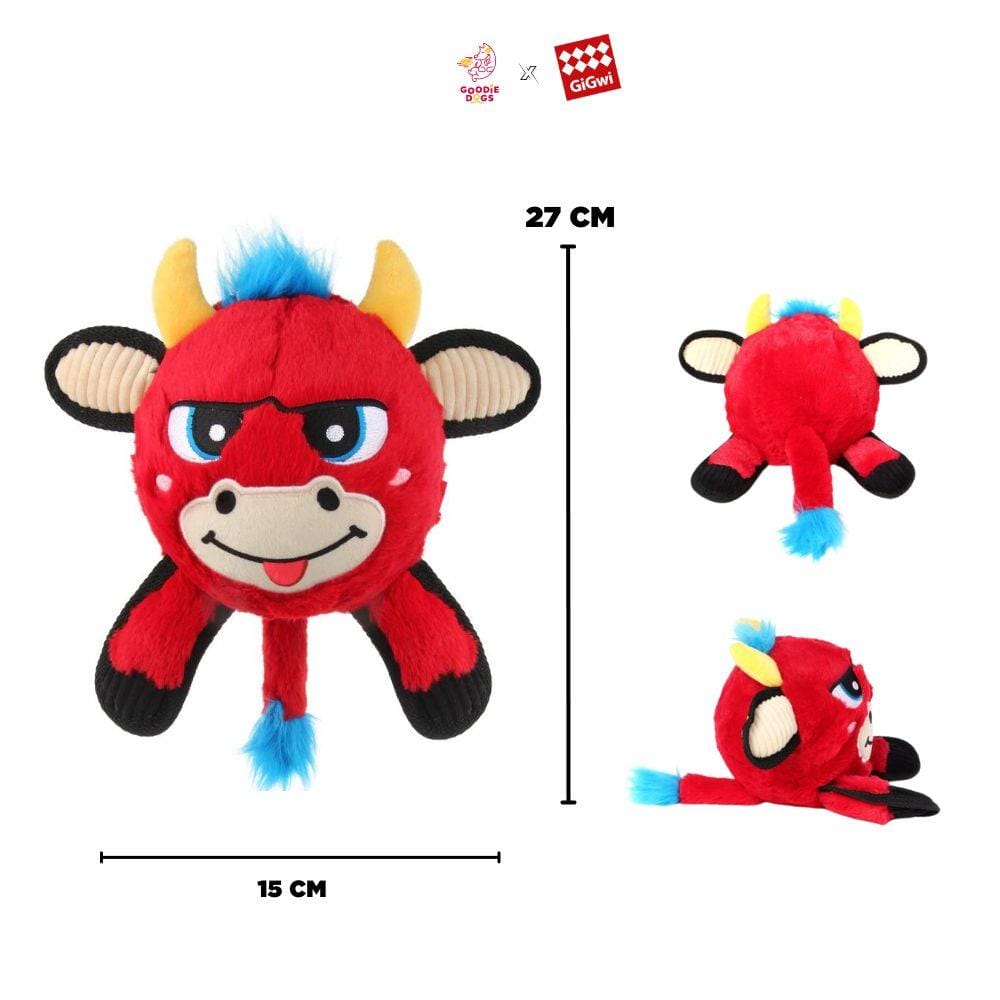 ของเล่นสุนัข GIGWI JUMBALL PLUSH REDBULL