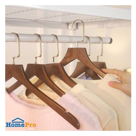 ไม้แขวนเสื้อไม้ PLIM HOTEL MAPLE (แพ็ก 6 ชิ้น)_3
