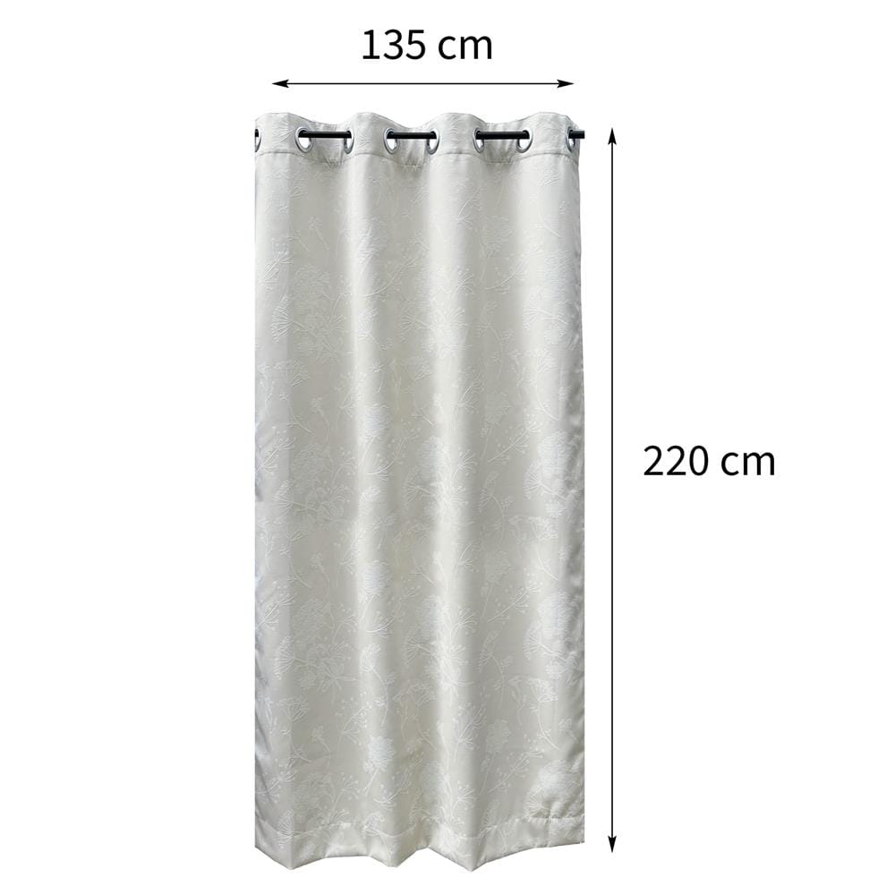 ผ้าม่าน EYELET HOME LIVING STYLE BLOOM UV 135X220 ซม. สีครีม