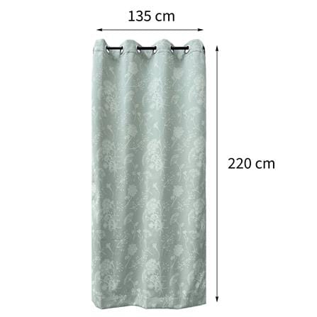 ผ้าม่าน EYELET HOME LIVING STYLE BLOOM UV 135X220 ซม. สีเขียว_5