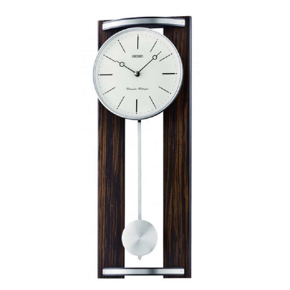 นาฬิกาแขวน SEIKO CLOCKS QXH078B 23.4X9.9 นิ้ว สีน้ำตาล