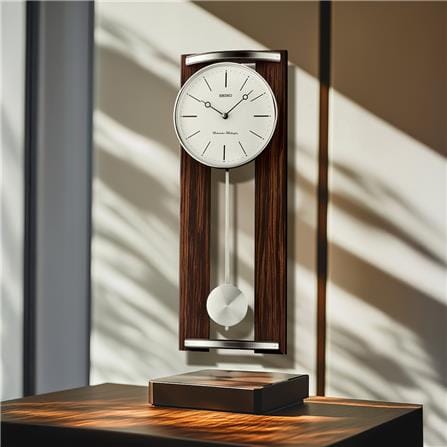 นาฬิกาแขวน SEIKO CLOCKS QXH078B 23.4X9.9 นิ้ว สีน้ำตาล_3