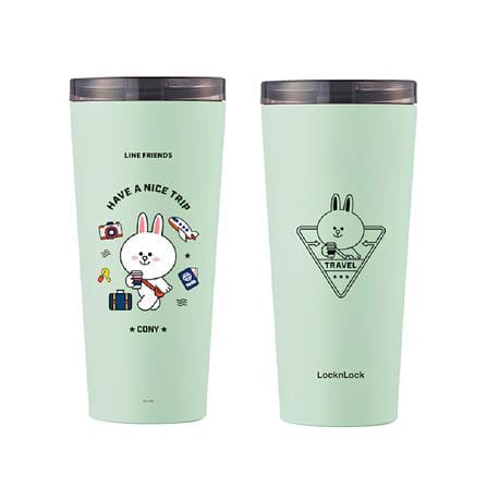 กระติกสุญญากาศ LOCKNLOCK LINE FRIEND LHC4279 540 มล. สีมิ้นท์_2