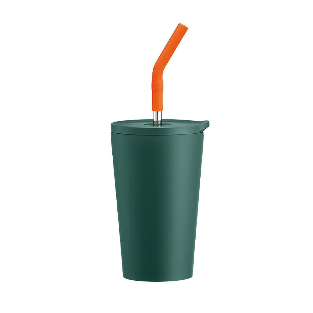 กระติกสุญญากาศ LOCKNLOCK STRAW VACUUM COLDCUP LHC4301 400 มล. สีเขียว