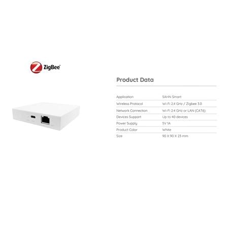 เกตเวย์กระจายสัญญาณ ZIGBEE SMART HOME SIMON OT-SM-ZBGW-DUAL สีขาว_4