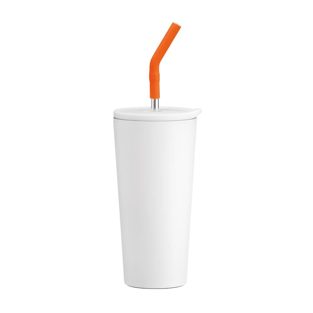 กระติกสุญญากาศ LOCKNLOCK STRAW VACUUM COLDCUP LHC4304 550 มล. สีขาว