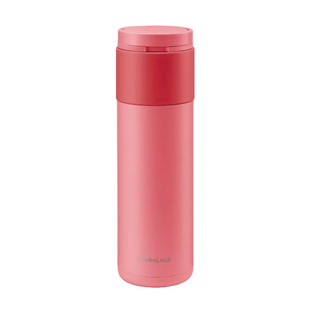 กระติกสุญญากาศ LOCKNLOCK HIDDEN 490 มล. สีแดง