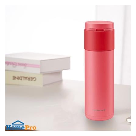 กระติกสุญญากาศ LOCKNLOCK HIDDEN 490 มล. สีแดง_4