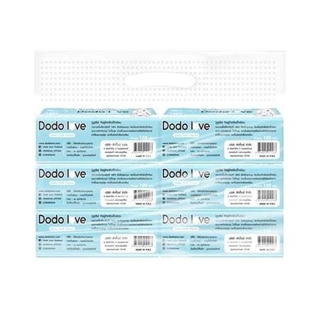 กระดาษเช็ดหน้า DODOLOVE 120 แผ่น (แพ็ก 6 ชิ้น)_0