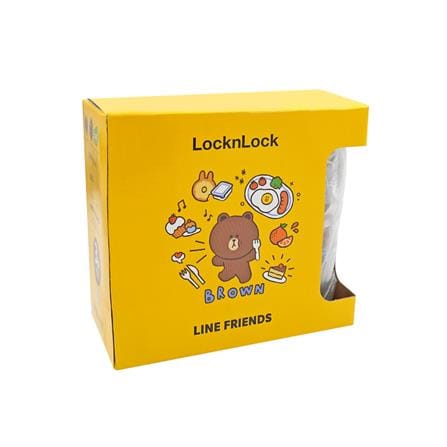 ชุดขวดโหลฝาเกลียว LOCKNLOCK LINE FRIEND INL301S1LF สีขาว/ใส 3 ชิ้น_3