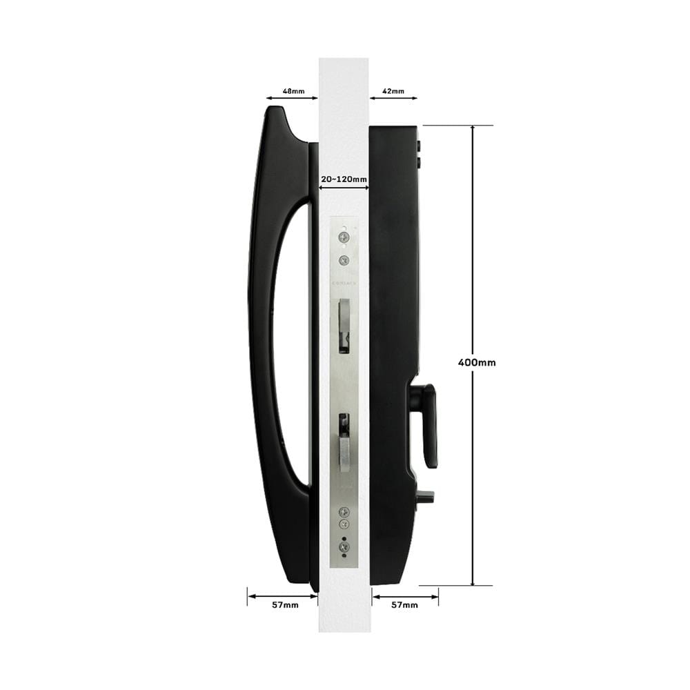 กลอนดิจิตอล CONLOCK CL-X30 สีเทา/ดำ