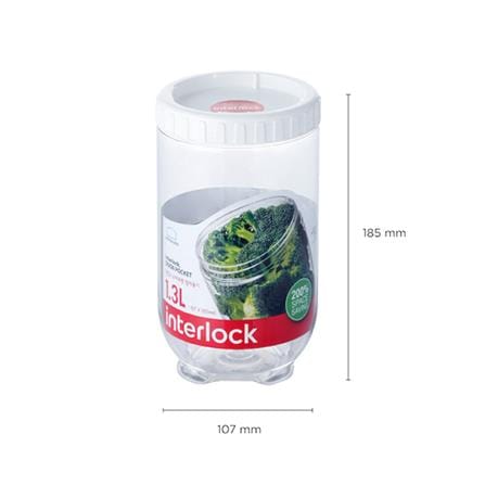 ขวดโหล PET ฝาเกลียว LOCKNLOCK INTERLOCK INL402W 1.3 ลิตร สีขาว/ใส_1