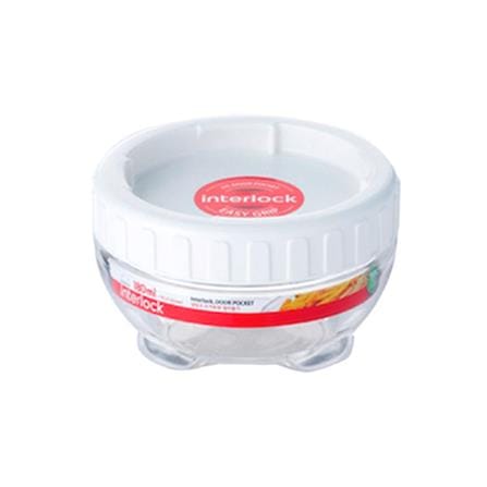 ขวดโหล PET ฝาเกลียว LOCKNLOCK INTERLOCK INL305W 0.18 ลิตร สีขาว/ใส_0