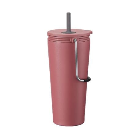 แก้วน้ำสุญญากาศพร้อมหลอด LOCKNLOCK TUMBLER 540 มล. สีชมพู_0