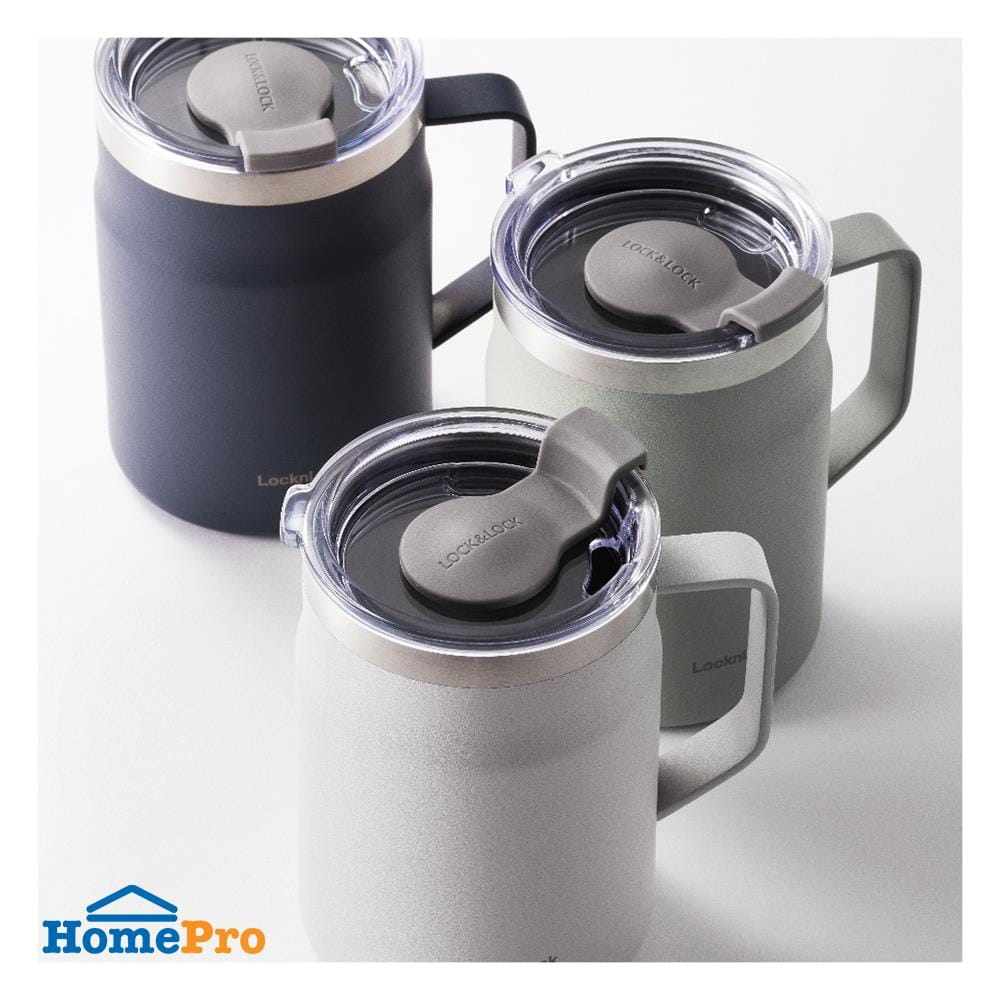 กระติกสุญญากาศ LOCKNLOCK METRO MUG 475 มล. สีมิ้นท์