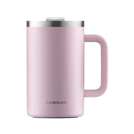 แก้วน้ำสุญญากาศ LOCKNLOCK FLAT TABLE MUG 0.73 ลิตร สีม่วง_0